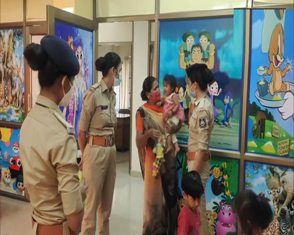child friendly corner in Police station