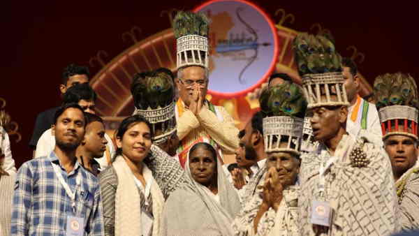 bhupesh baghel did bhumipujan in shivrinarayan of development