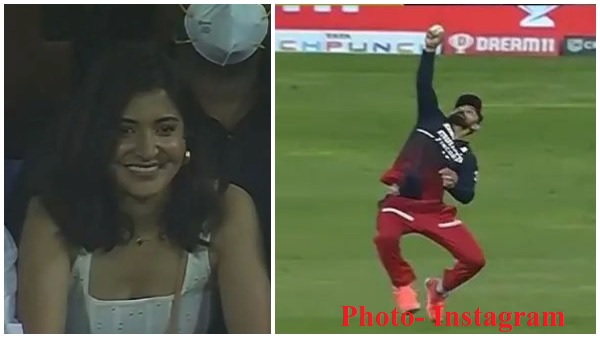 स्लीवलेस सफेद टॉप और ब्लू डेनिम में अनुष्का