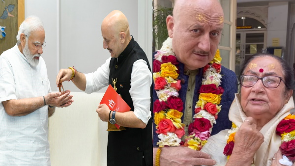 पीएम मोदी की अनुपम की मां दुलारी ने जीत लिया दिल 