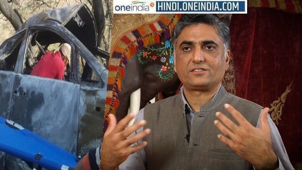 कार 100 फीट गहरी खाई में गिर गई कार 100 फीट गहरी खाई में गिर गई