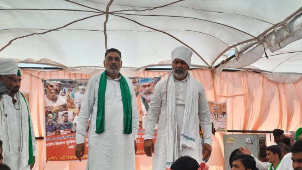 टिकैत ने किया किसान महापंचायत को संबोधित 