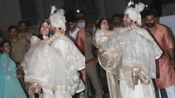 रणबीर की गोद में दिखी आलिया