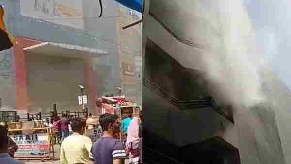 Fire breaks out at Rev Moti Mall in Kanpur Fire breaks out at Rev Moti Mall in Kanpur
