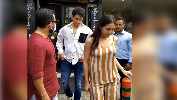 सैफ ने किया सारा और इब्राहिम के साथ लंच