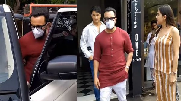 मुंबई के फेमस बैस्टिन रेस्टोरेंट के बाहर सैफ