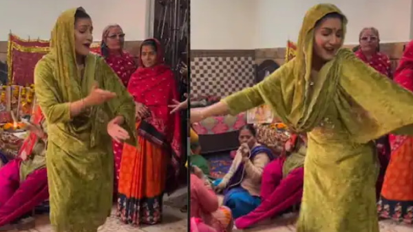 देसी अंदाज में सपना ने किया डांस