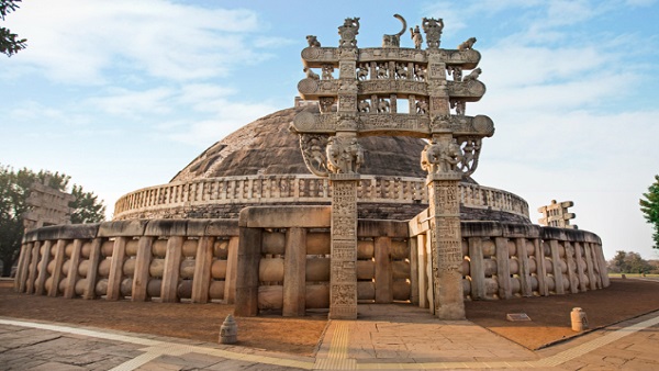 4. सांची का स्तूप ( मध्य प्रदेश) 