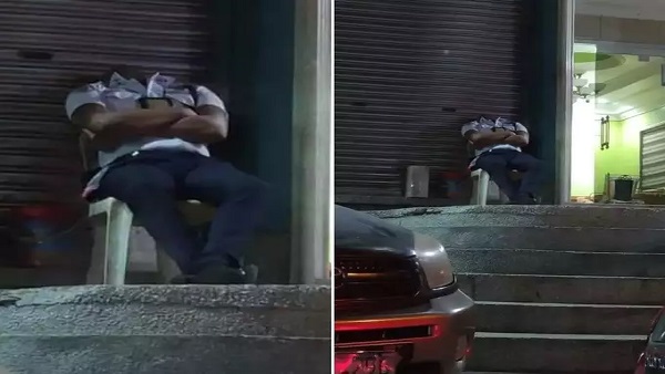 सिक्योरिटी गार्ड का सिर गायब