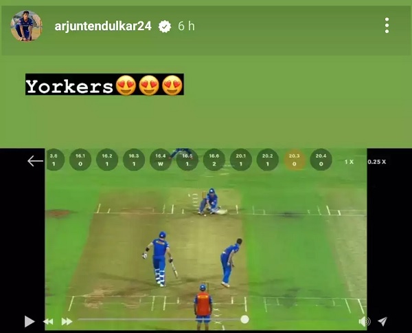 IPL 2022: Will Arjun Tendulkar get a chance in MIs last league match? Fans got curious with his Instagram stories