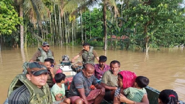 राहत बचाव में जुटे आपदा राहत बल