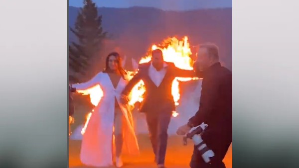 दूल्हा-दुल्हन हैं स्टंटबाज