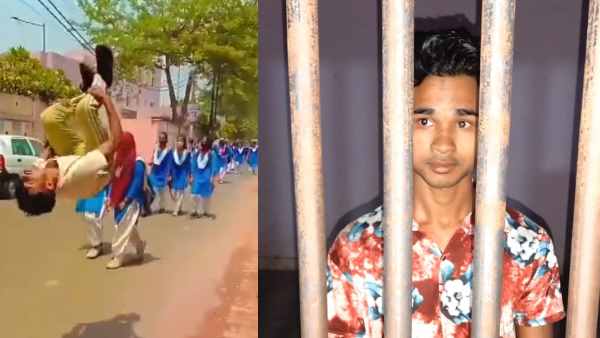 वीडियो वायरल होने के बाद शोहदे को पुलिस ने पकड़ा