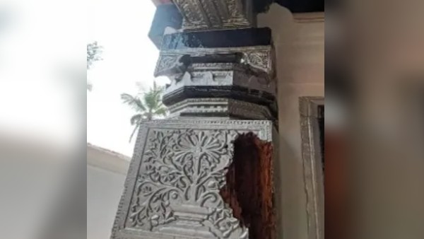 मस्जिद के नीचे मिली मंदिर की वास्तुकला