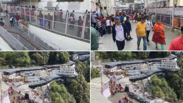 त्रिकुटा पर्वत के जंगल में शनिवार को लग गई थी आग