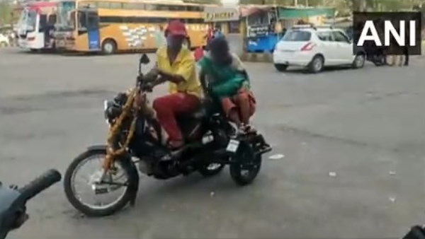 ट्राइसाइकिल को धक्का देने में पत्नी को होती थी परेशानी