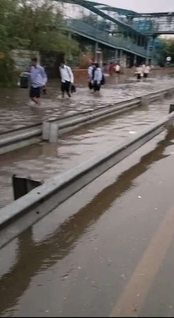 WATCH Video of heavy rains in Haryana, waterlogging in Gurugram colonies and NH-48 