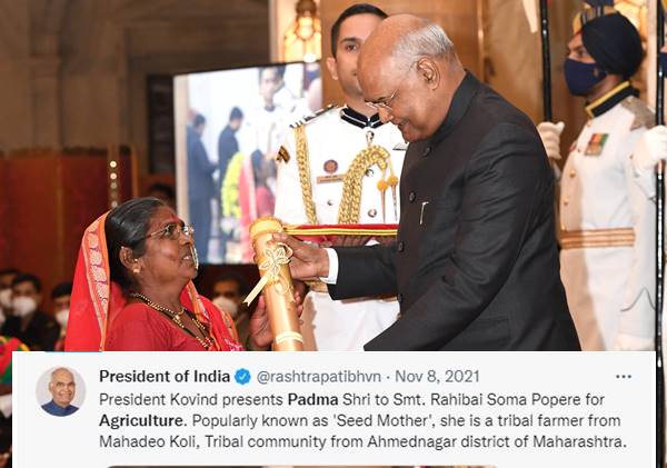 'बीज माता' के रूप में लोकप्रिय ट्राइबल फार्मर को पद्म अवॉर्ड