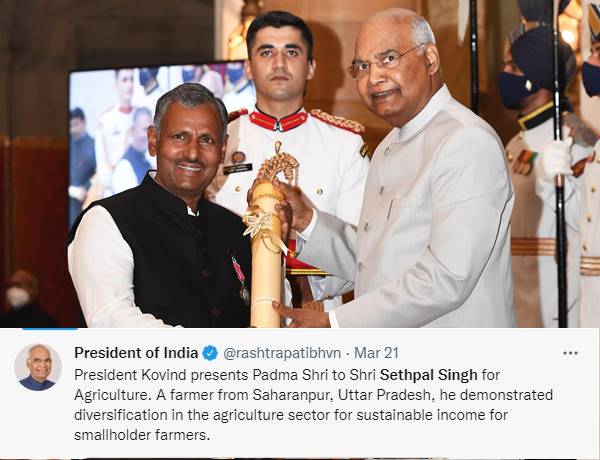खेती-किसानी में अमूल्य योगदान, मिला पद्मश्री सम्मान