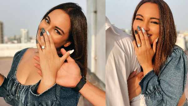 इंस्टा पर शेयर की गई फोटोज में सोनाक्षी रिंग दिखाती आईं थी नजर