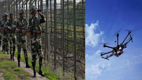 Indian Border Security Force responded pakistani drone on india pakistan international border