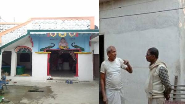 मकान के चौखट बनाने में भी हुआ रेत का इस्तेमाल