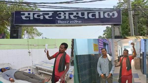 मीडिया कर्मी की नज़र पड़ने पर खोजने लगे स्टैंड