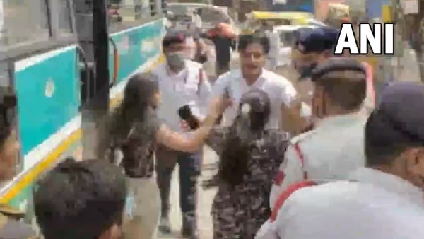 पुलिसकर्मी के सिर में आई चोट, वीडियो वायरल, केस दर्ज