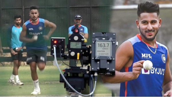 उमरान ने अभ्यास के दौरान फेंकी 163.7 किमी की गेंद