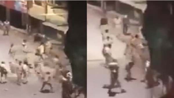 वायरल हुआ यूपी पुलिस का लोगों को पीटते हुए वीडियो!