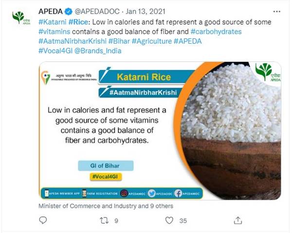 कतरनी चावल : कम कैलोरी, भरपूर विटामिन