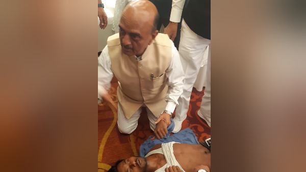 मंत्रीजी ने बचाई बेहोश फोटोग्राफर की जान मंत्रीजी ने बचाई बेहोश फोटोग्राफर की जान