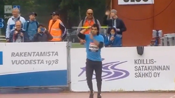 फिनलैंड में चल रहे कुओर्ताने गेम्स में नीरज चोपड़ा ने जीता स्वर्ण पदक फिनलैंड में चल रहे कुओर्ताने गेम्स में नीरज चोपड़ा ने जीता स्वर्ण पदक