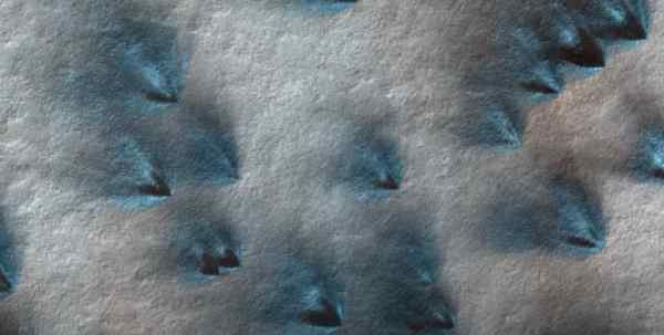 मंगल की सतह पर बर्फ