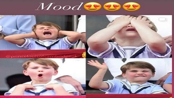 शेयर की प्रिंस लुइस की फोटो