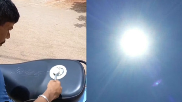 स्कूटी पर बनाया डोसा