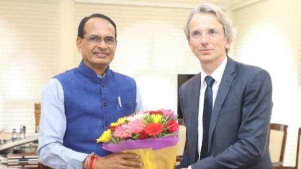फ्रांस के राजदूत ने सीएम शिवराज से की मुलाकात
