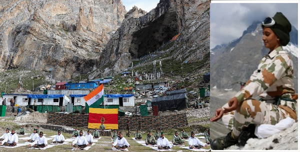 International Day of Yoga: Troops performed Yoga at Amarnath holy cave, thousand soldiers deployed on multiple locations