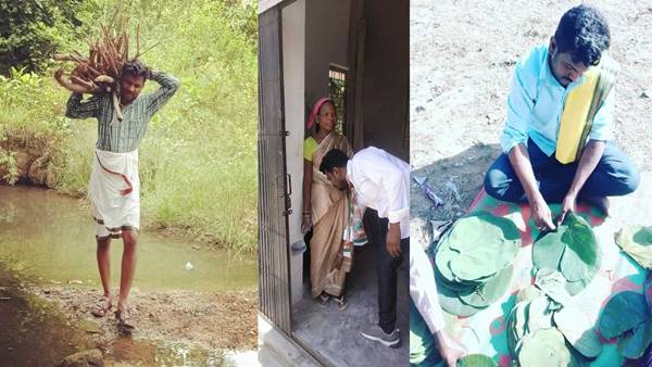 ख़ुशी से लबरेज परिवार 