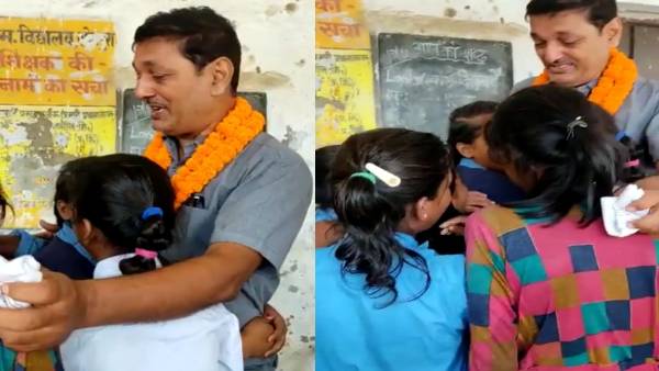 छात्र-छात्राओं के भावुक पल का वीडियो वायरल