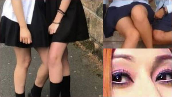 स्कूल ड्रेस में असभ्य लोग तंग करते हैं