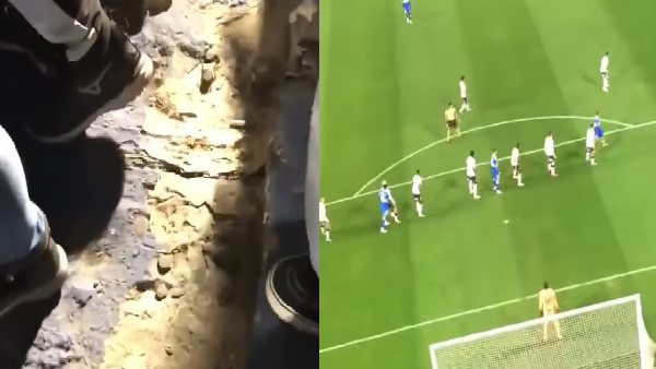 दरार की जगह पर हिलती दिखी 'धरती'