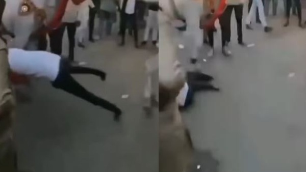 आव देखा न ताव और शख्स को पड़ी जोरदार लात