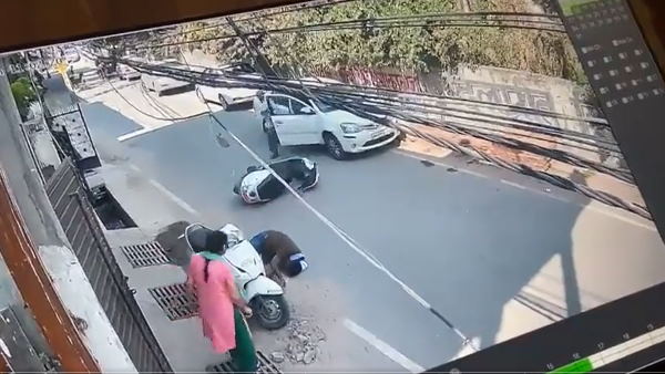 CCTV कैमरे में कैद हुआ हादसे का वीडियो