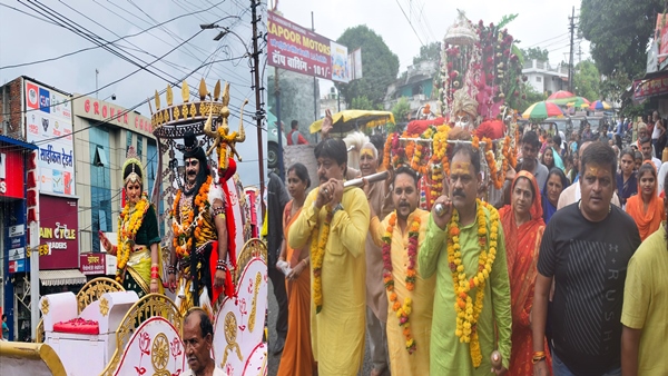 उज्जैन की तर्ज पर निकली शाही सवारी 