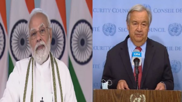 PM Modi and UNSG PM Modi and UNSG