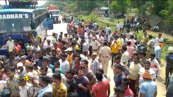 सीधी में बस एक्सीडेंट