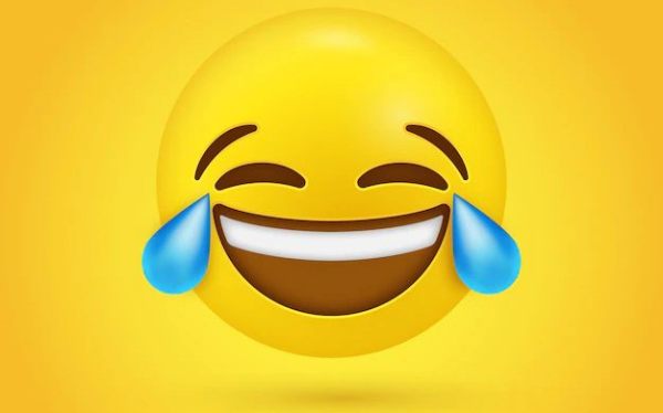 Face with tears of joy emoticon