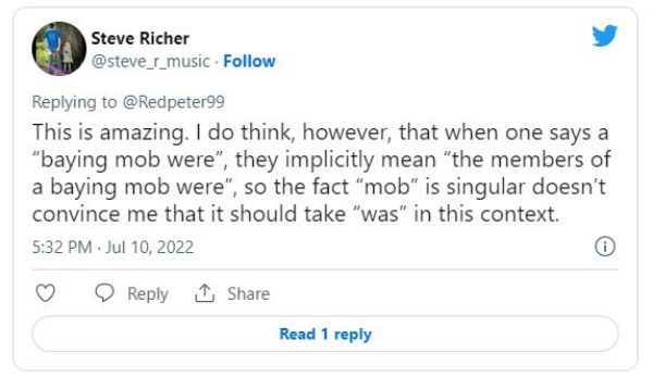 एकवचन-बहुवचन को लेकर मतभेद !