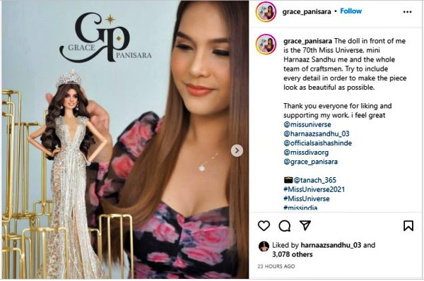 हरनाज थाईलैंड में गुड़िया बनीं !